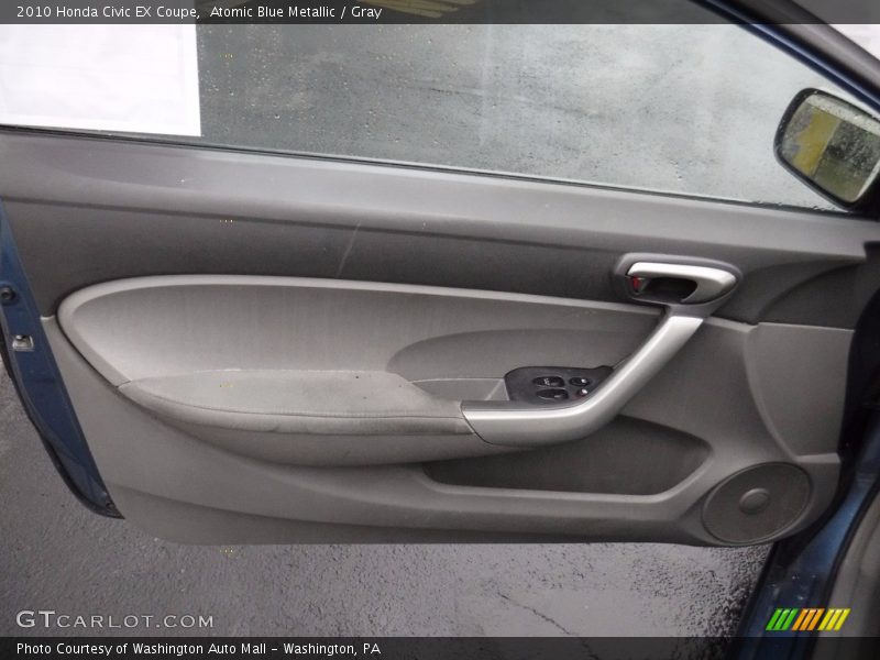 Atomic Blue Metallic / Gray 2010 Honda Civic EX Coupe