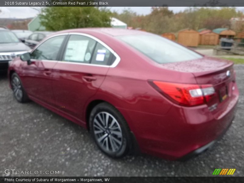 Crimson Red Pearl / Slate Black 2018 Subaru Legacy 2.5i