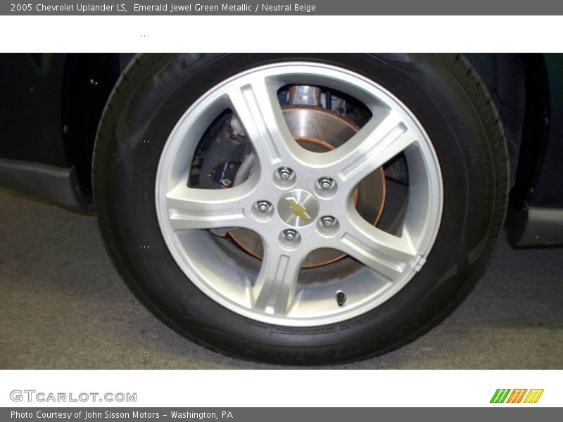 Emerald Jewel Green Metallic / Neutral Beige 2005 Chevrolet Uplander LS