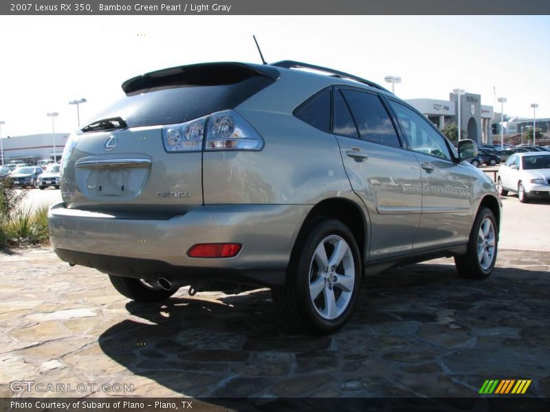 Bamboo Green Pearl / Light Gray 2007 Lexus RX 350