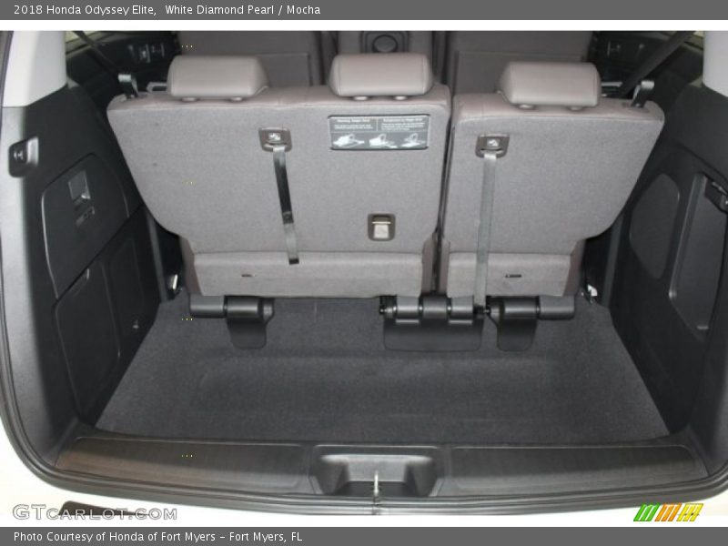 White Diamond Pearl / Mocha 2018 Honda Odyssey Elite