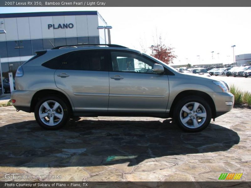 Bamboo Green Pearl / Light Gray 2007 Lexus RX 350