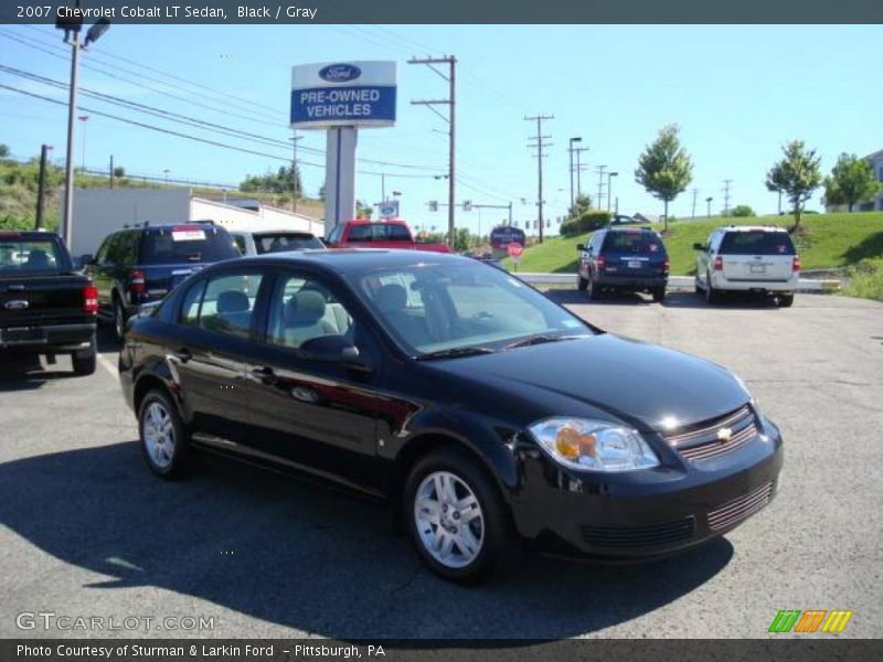 Black / Gray 2007 Chevrolet Cobalt LT Sedan