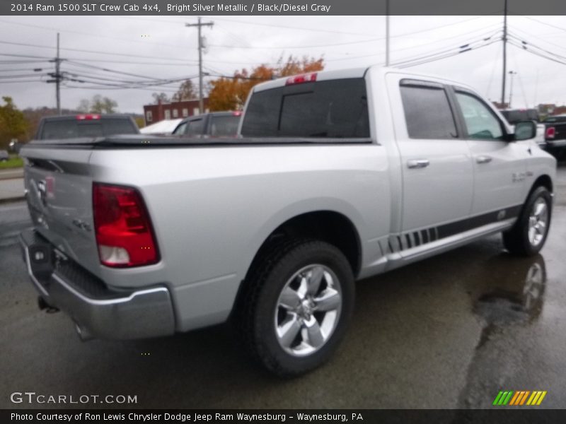 Bright Silver Metallic / Black/Diesel Gray 2014 Ram 1500 SLT Crew Cab 4x4