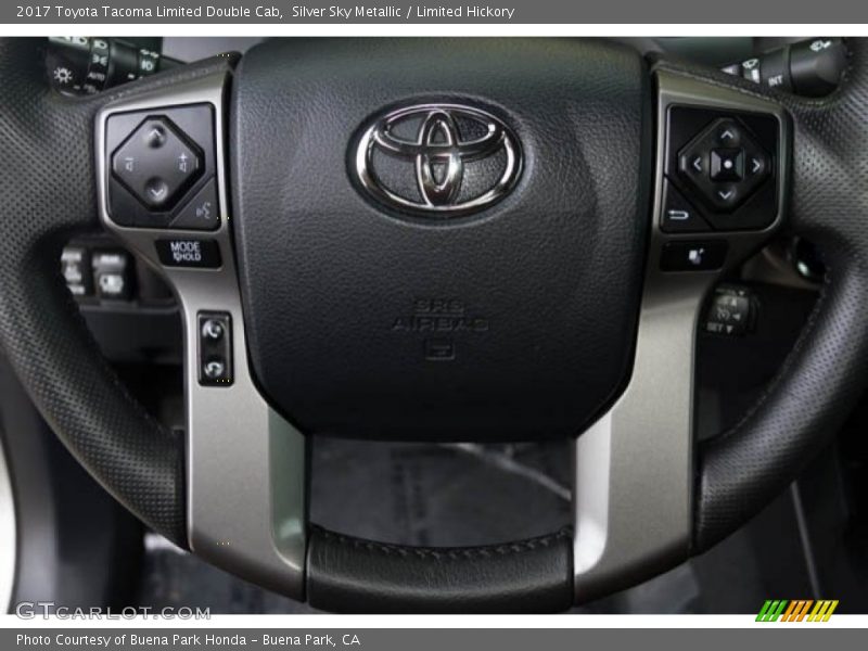 Silver Sky Metallic / Limited Hickory 2017 Toyota Tacoma Limited Double Cab