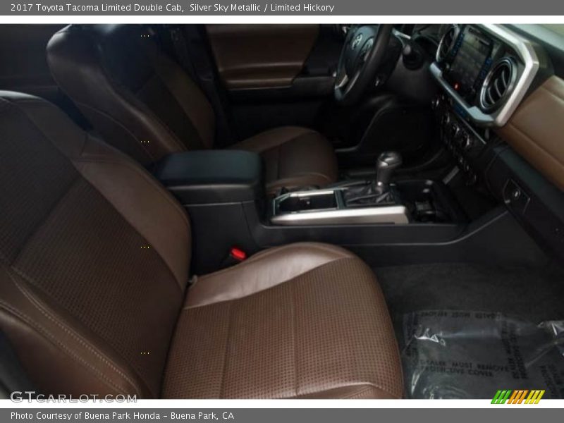 Silver Sky Metallic / Limited Hickory 2017 Toyota Tacoma Limited Double Cab