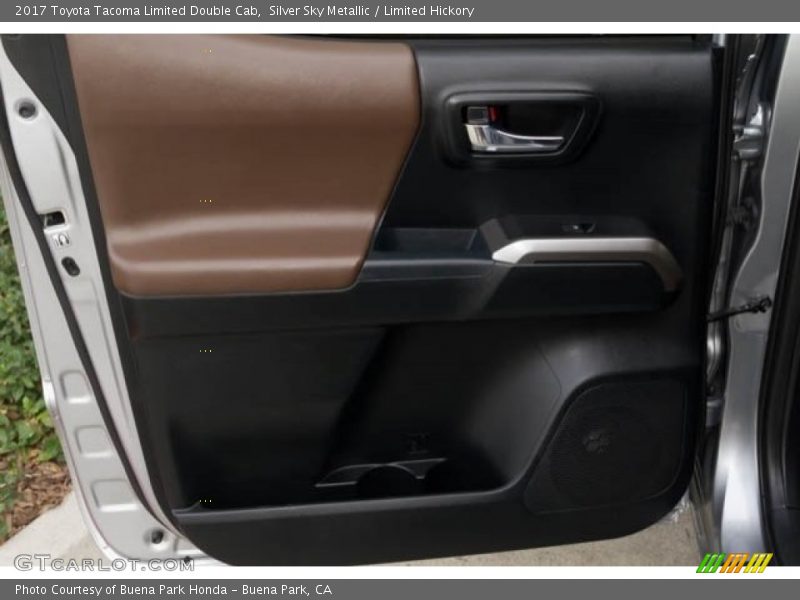 Silver Sky Metallic / Limited Hickory 2017 Toyota Tacoma Limited Double Cab