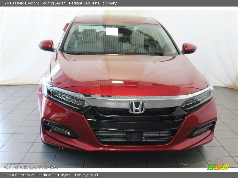 Radiant Red Metallic / Ivory 2018 Honda Accord Touring Sedan