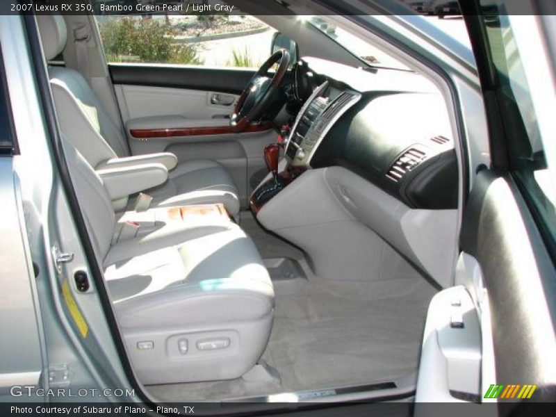 Bamboo Green Pearl / Light Gray 2007 Lexus RX 350
