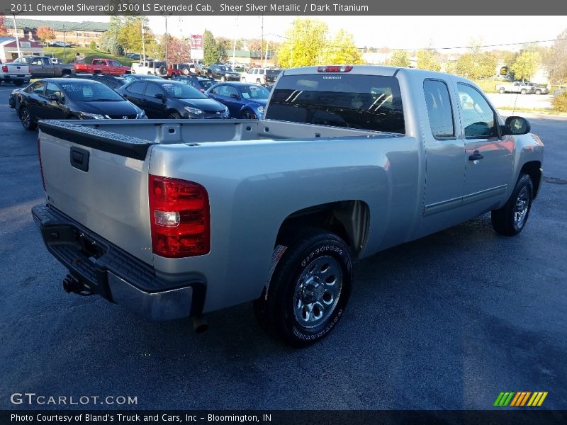 Sheer Silver Metallic / Dark Titanium 2011 Chevrolet Silverado 1500 LS Extended Cab