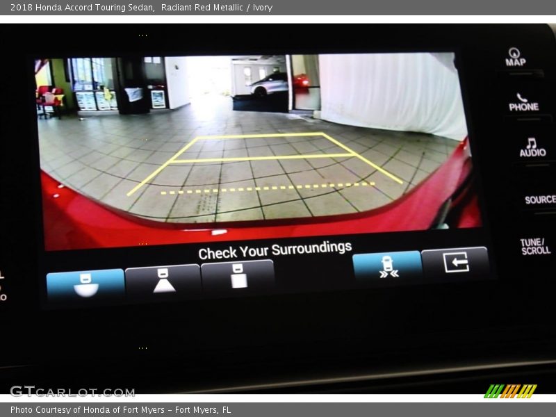 Radiant Red Metallic / Ivory 2018 Honda Accord Touring Sedan