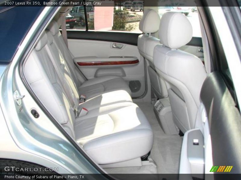 Bamboo Green Pearl / Light Gray 2007 Lexus RX 350