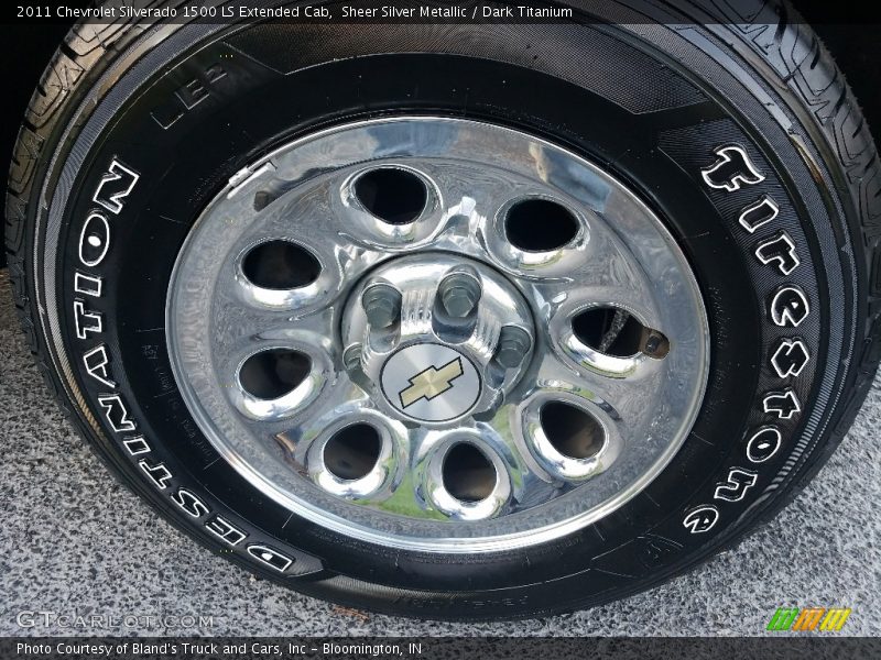 Sheer Silver Metallic / Dark Titanium 2011 Chevrolet Silverado 1500 LS Extended Cab