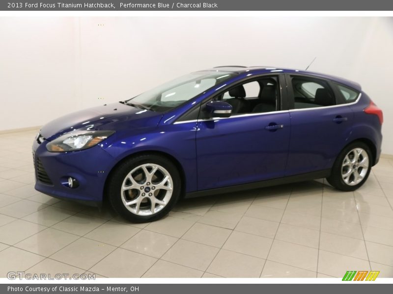Performance Blue / Charcoal Black 2013 Ford Focus Titanium Hatchback