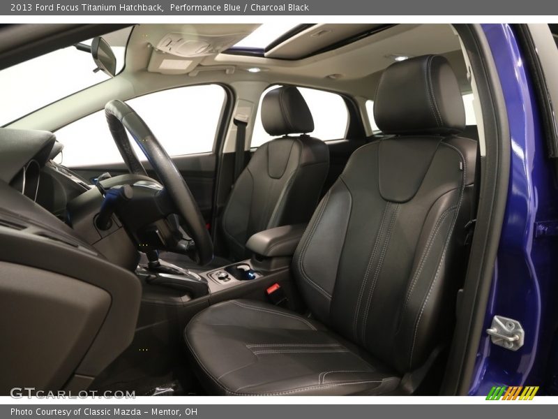 Performance Blue / Charcoal Black 2013 Ford Focus Titanium Hatchback