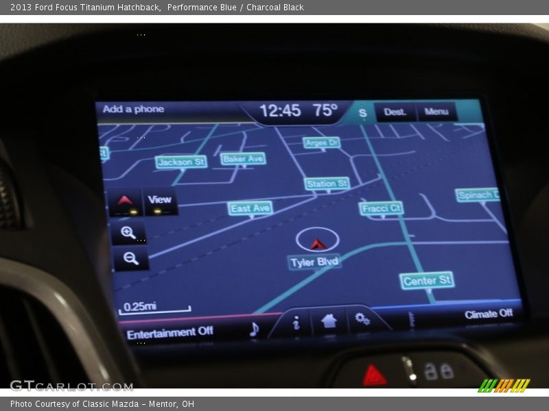 Performance Blue / Charcoal Black 2013 Ford Focus Titanium Hatchback