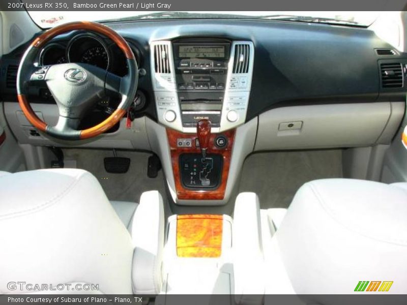 Bamboo Green Pearl / Light Gray 2007 Lexus RX 350