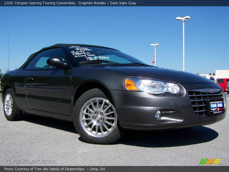 Graphite Metallic / Dark Slate Gray 2005 Chrysler Sebring Touring Convertible