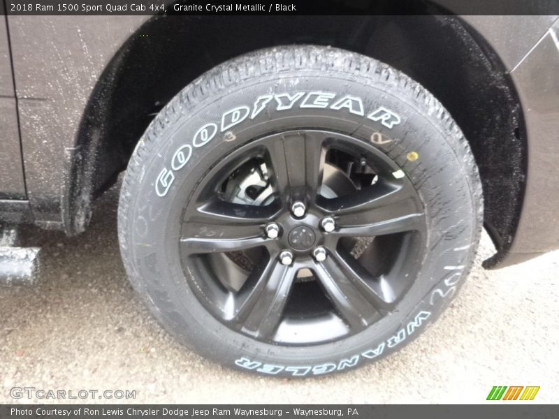 Granite Crystal Metallic / Black 2018 Ram 1500 Sport Quad Cab 4x4