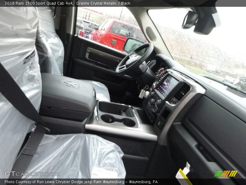 Granite Crystal Metallic / Black 2018 Ram 1500 Sport Quad Cab 4x4