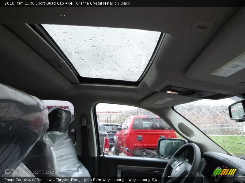 Granite Crystal Metallic / Black 2018 Ram 1500 Sport Quad Cab 4x4