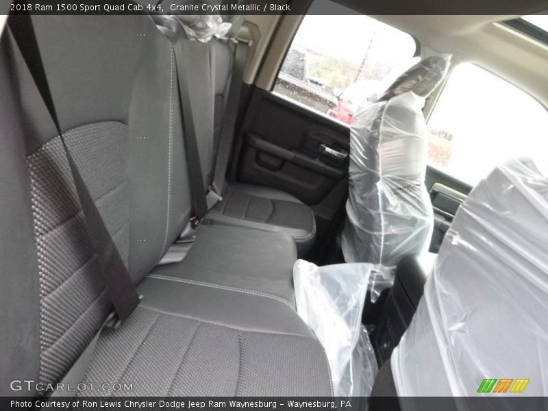 Granite Crystal Metallic / Black 2018 Ram 1500 Sport Quad Cab 4x4