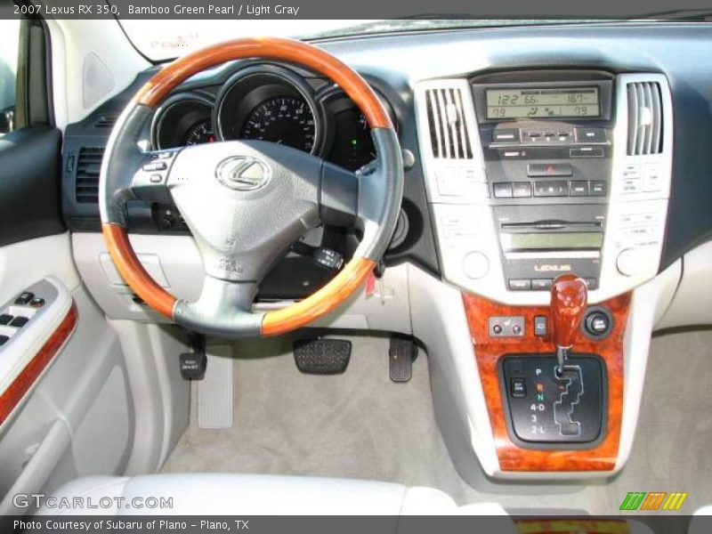 Bamboo Green Pearl / Light Gray 2007 Lexus RX 350