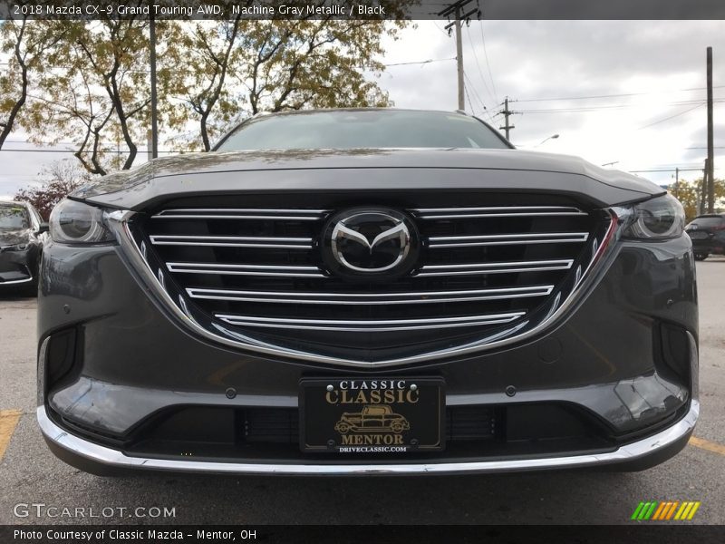 Machine Gray Metallic / Black 2018 Mazda CX-9 Grand Touring AWD