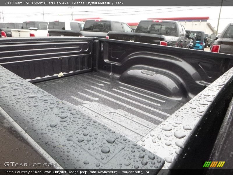 Granite Crystal Metallic / Black 2018 Ram 1500 Sport Quad Cab 4x4