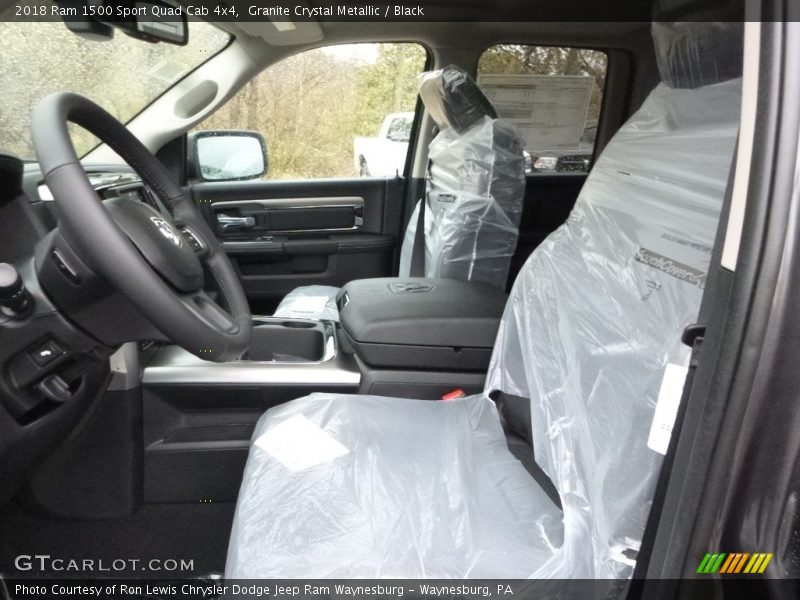Granite Crystal Metallic / Black 2018 Ram 1500 Sport Quad Cab 4x4