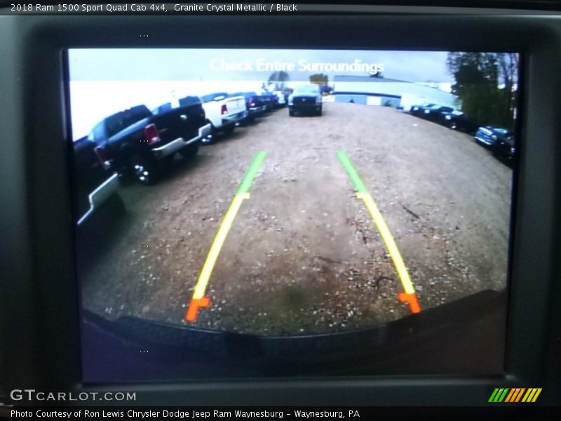 Granite Crystal Metallic / Black 2018 Ram 1500 Sport Quad Cab 4x4