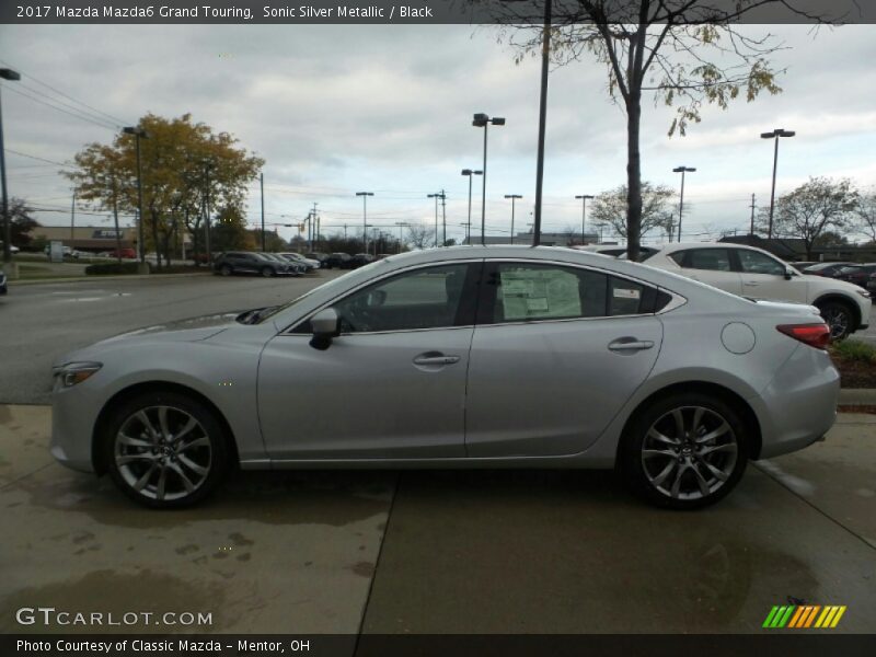 Sonic Silver Metallic / Black 2017 Mazda Mazda6 Grand Touring