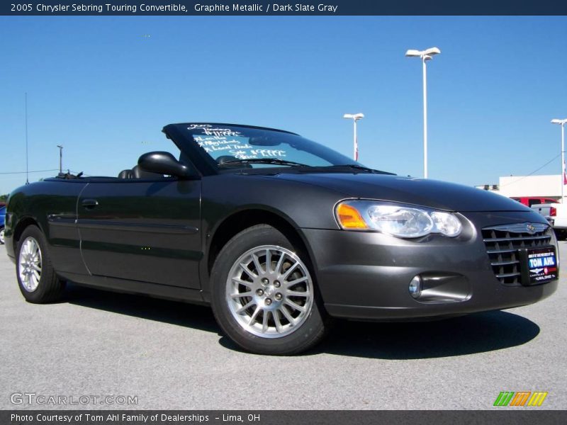 Graphite Metallic / Dark Slate Gray 2005 Chrysler Sebring Touring Convertible