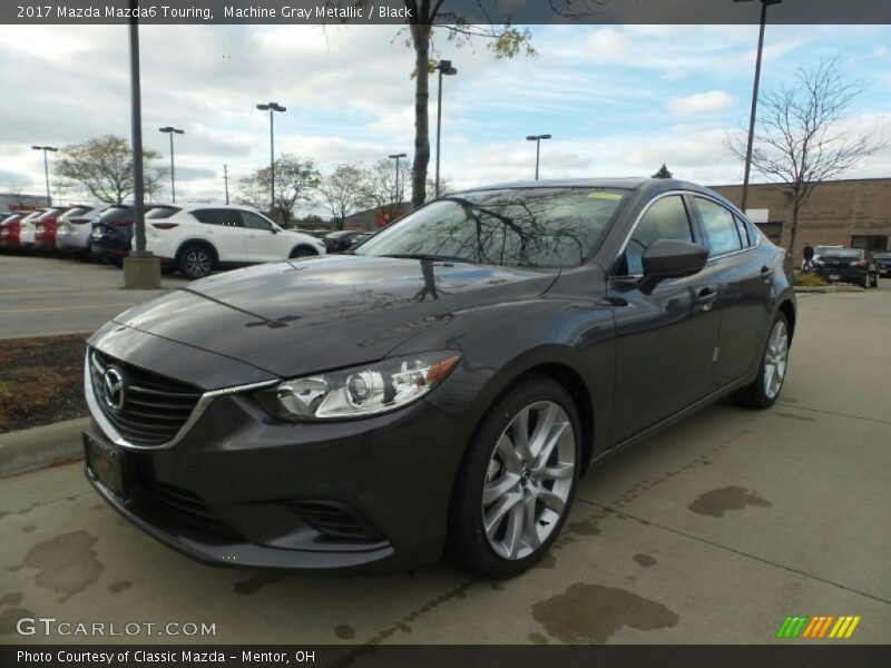 Machine Gray Metallic / Black 2017 Mazda Mazda6 Touring