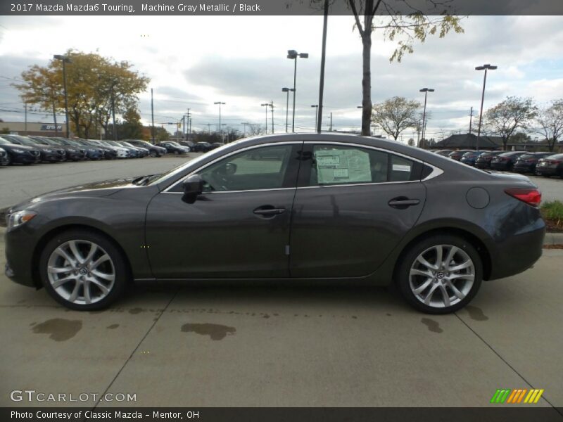Machine Gray Metallic / Black 2017 Mazda Mazda6 Touring
