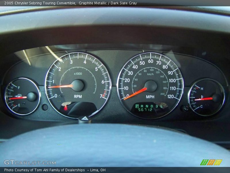 Graphite Metallic / Dark Slate Gray 2005 Chrysler Sebring Touring Convertible