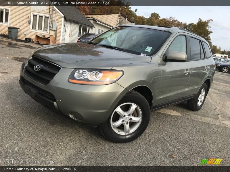 Natural Khaki Green / Beige 2007 Hyundai Santa Fe GLS 4WD