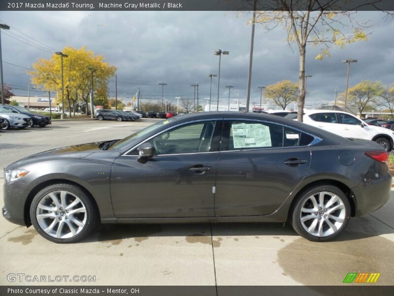 Machine Gray Metallic / Black 2017 Mazda Mazda6 Touring