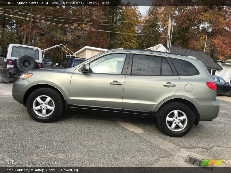 Natural Khaki Green / Beige 2007 Hyundai Santa Fe GLS 4WD