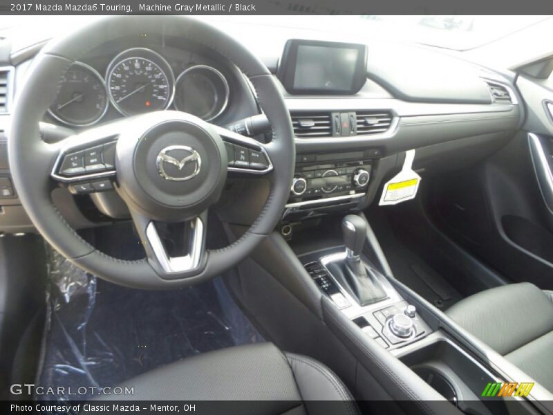 Machine Gray Metallic / Black 2017 Mazda Mazda6 Touring