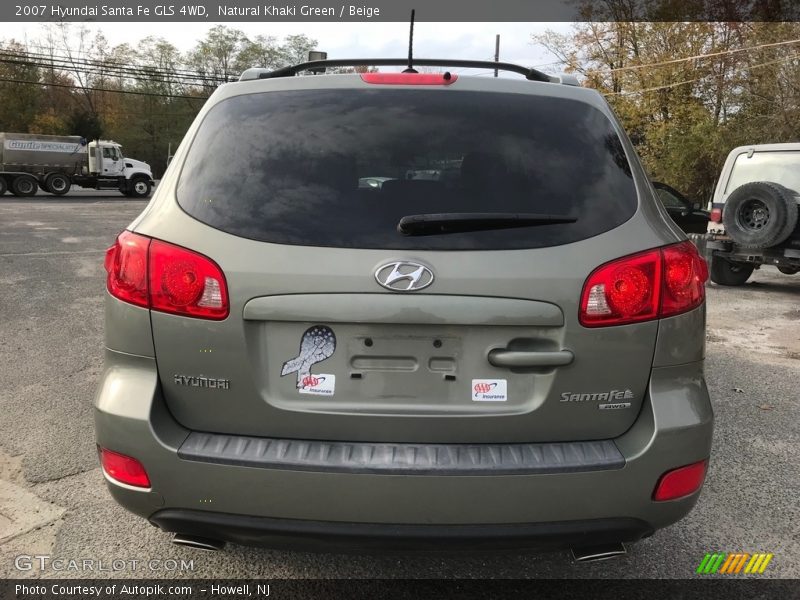 Natural Khaki Green / Beige 2007 Hyundai Santa Fe GLS 4WD