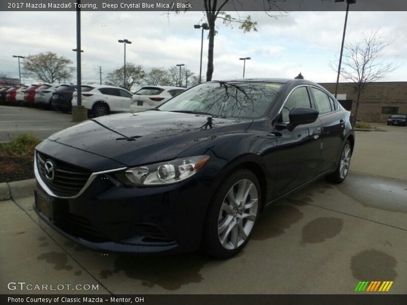 Deep Crystal Blue Mica / Black 2017 Mazda Mazda6 Touring