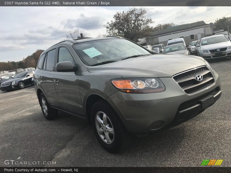 Natural Khaki Green / Beige 2007 Hyundai Santa Fe GLS 4WD
