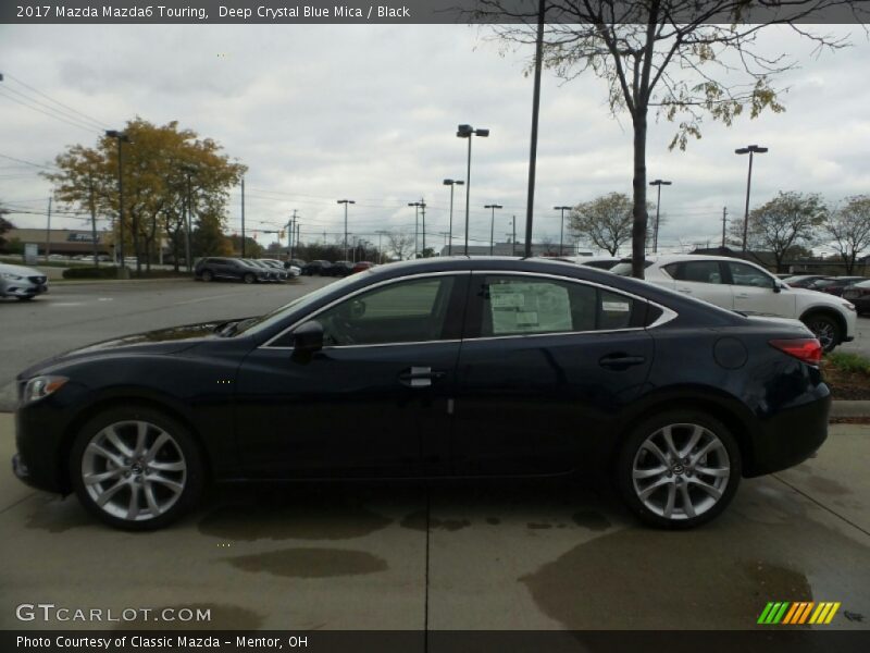 Deep Crystal Blue Mica / Black 2017 Mazda Mazda6 Touring