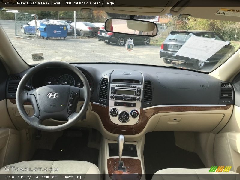 Natural Khaki Green / Beige 2007 Hyundai Santa Fe GLS 4WD