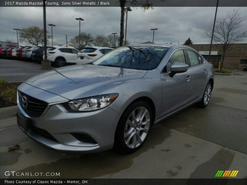 Sonic Silver Metallic / Black 2017 Mazda Mazda6 Touring