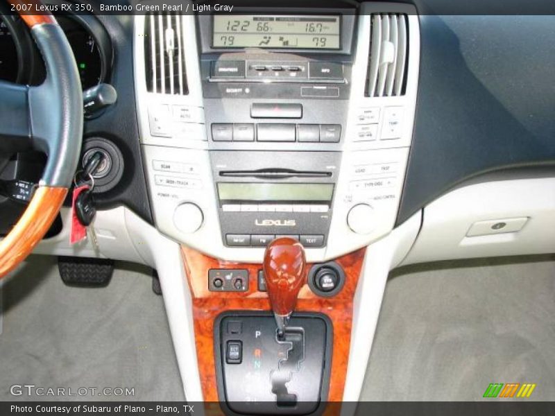 Bamboo Green Pearl / Light Gray 2007 Lexus RX 350