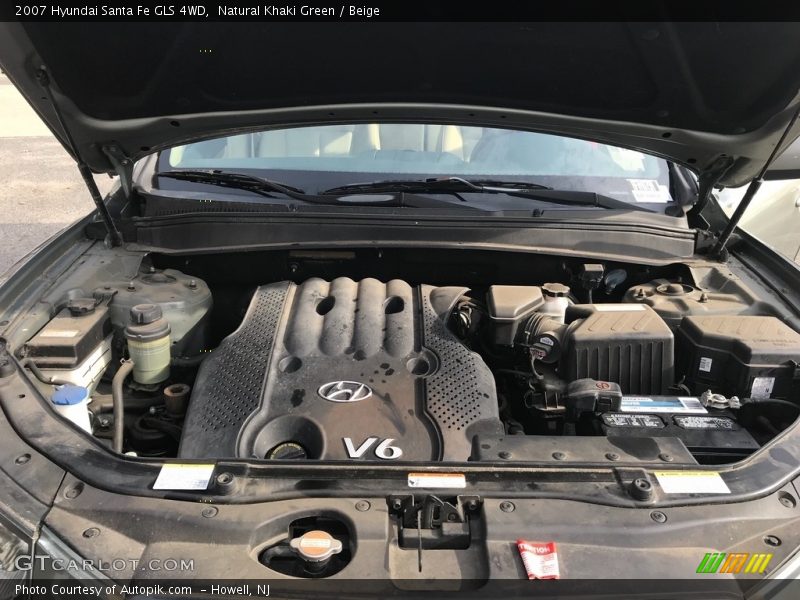 Natural Khaki Green / Beige 2007 Hyundai Santa Fe GLS 4WD