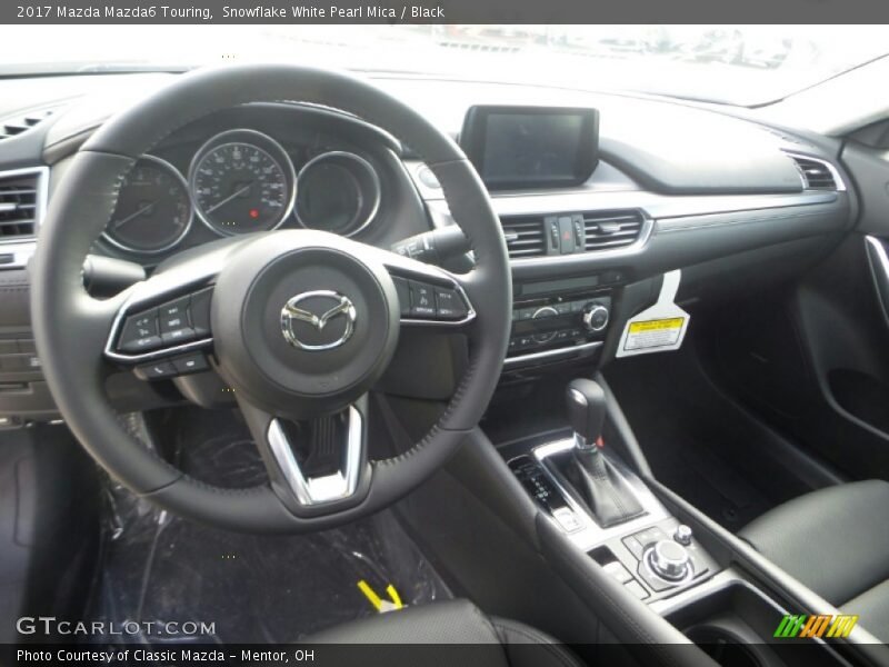 Snowflake White Pearl Mica / Black 2017 Mazda Mazda6 Touring