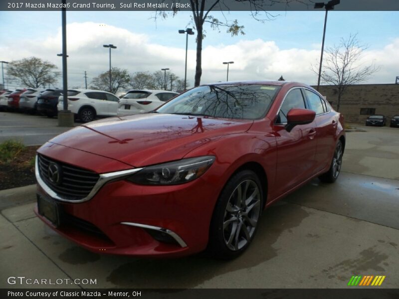 Soul Red Metallic / Black 2017 Mazda Mazda6 Grand Touring